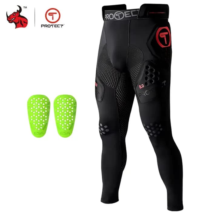 Pantalon de moto respirant avec armure de genou et de hanche