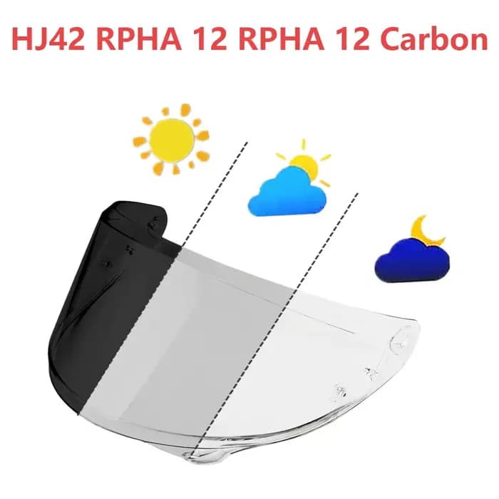 Visière photochromique pour HJC Rpha12 Rpha12 carbone HJ42