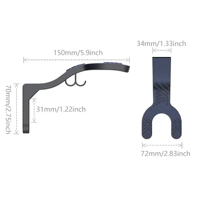 Supports à crochets pour casque de moto