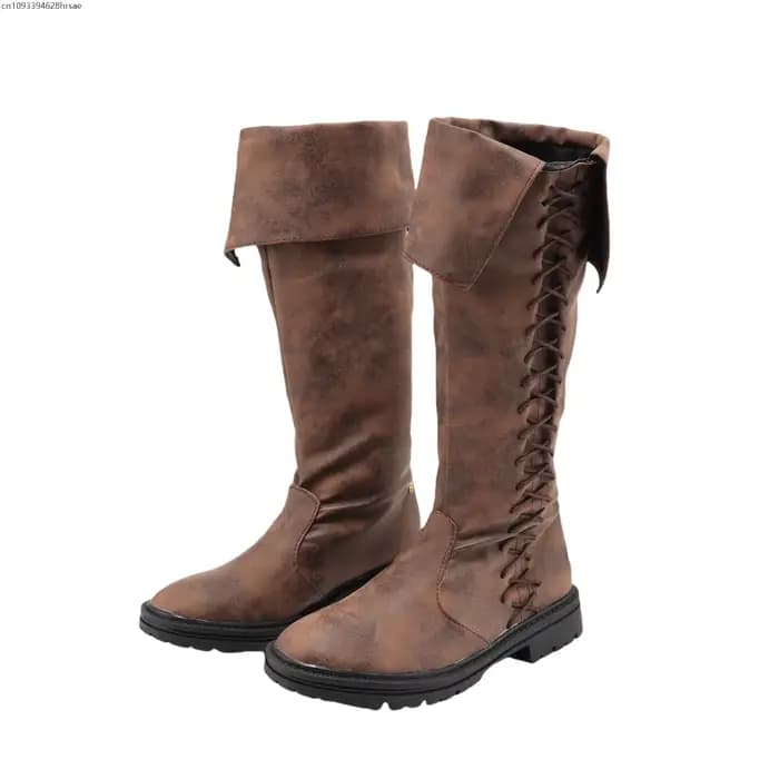 Bottes médiévales rétro pour hommes