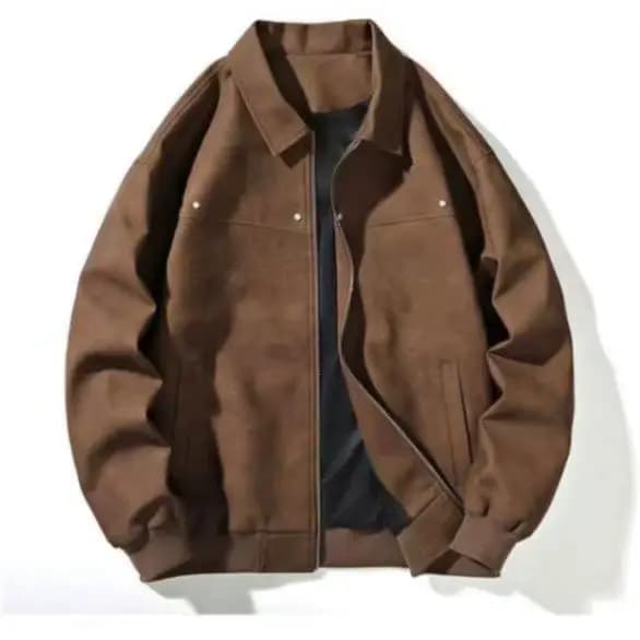Blouson rétro américain à rivets pour homme