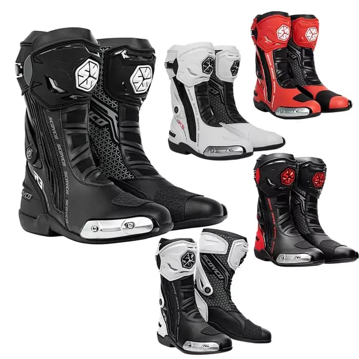 Bottes de moto SCOYCO, niveau de protection CE 2
