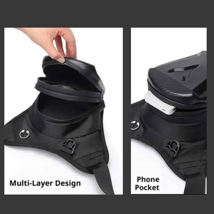 Sacoche de jambe imperméable pour moto