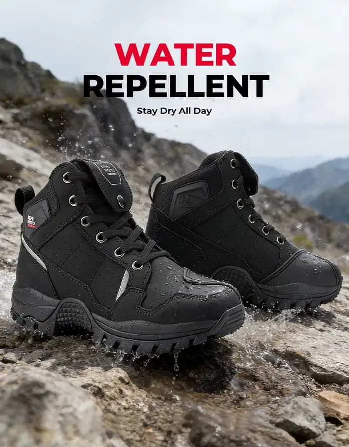 Chaussures de moto imperméables pour hommes