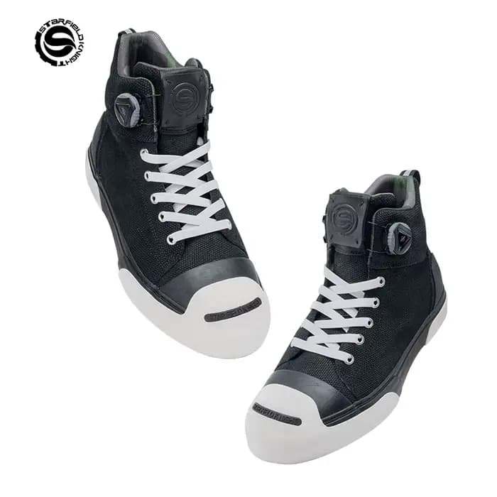 Chaussures d'équitation de moto rétro unisexes