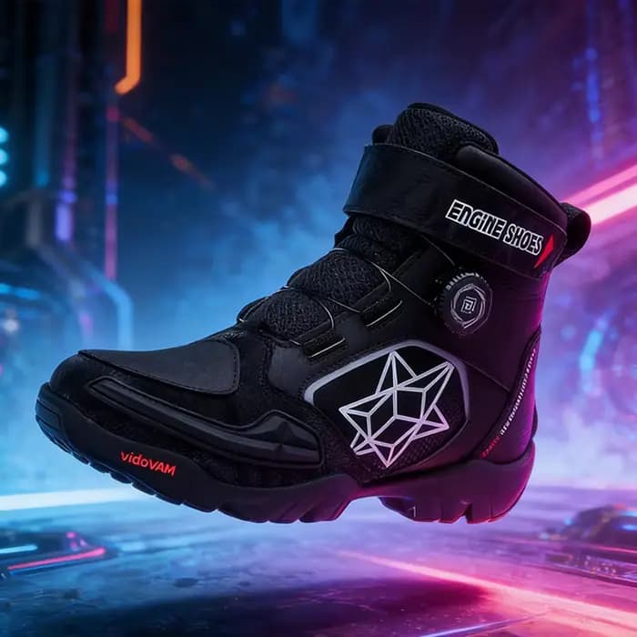 Nouvelles bottes de moto en cuir pour hommes, respirantes, antidérapantes, résistantes à l'usure, bottes de motard, chaussures de course de moto, longueur cheville