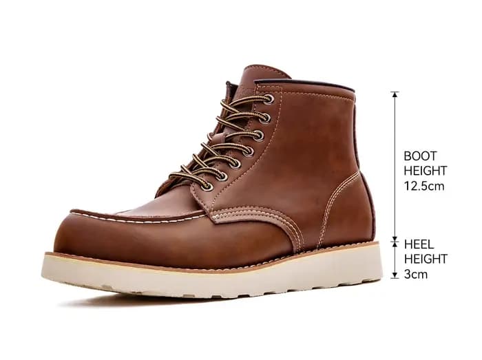 Bottes de moto vintage marron Maden pour hommes