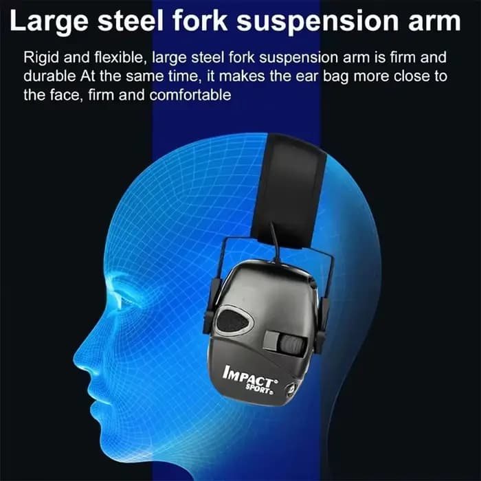 Casque antibruit tactique anti-bruit pour la chasse, casque d'écoute, réduction du bruit, protection auditive électronique, pliable
