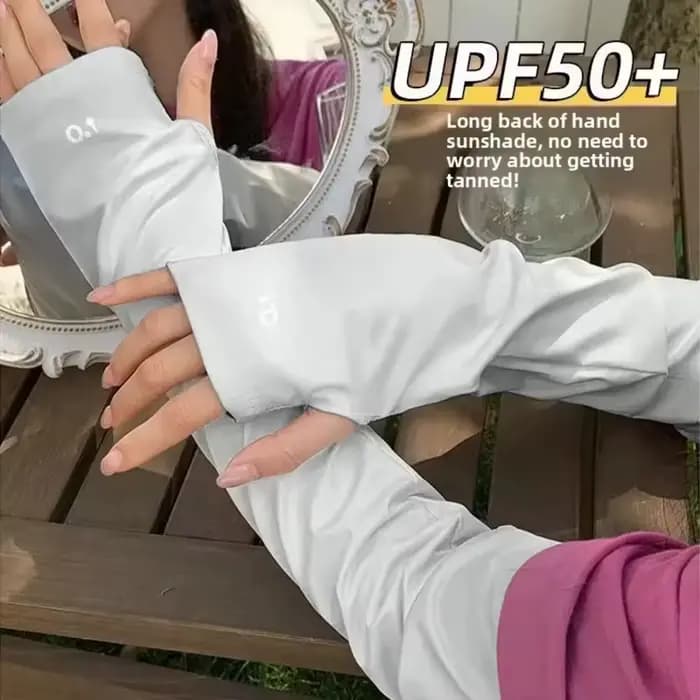1 paire de manches de protection solaire anti-UV en polyester, antidérapantes, UPF 50+, pour les sports de plein air et la conduite