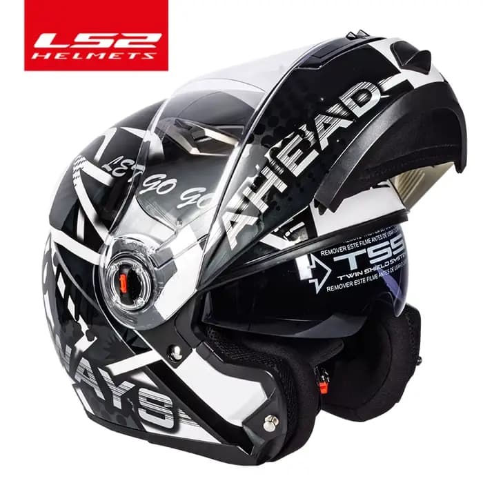 Casque de moto LS2 FF370 à double visière