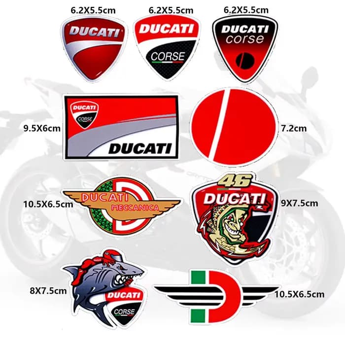 Autocollant de moto Ducati