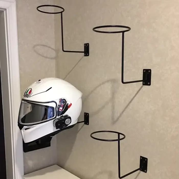 Support mural pour casque de moto