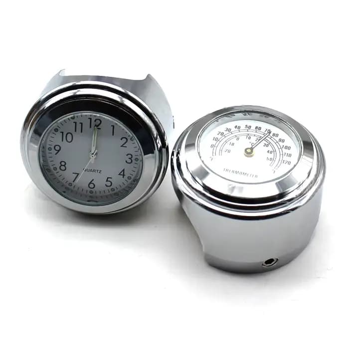 Nordson – horloge et thermomètre étanches pour montage sur guidon de moto