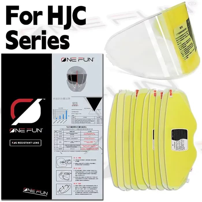 Accessoires anti-buée RPHA-1N/HJ35 compatibles avec les visières de casques HJC
