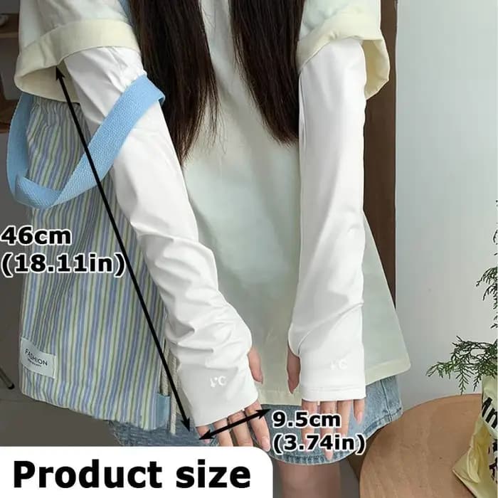 1 paire de manches de protection solaire anti-UV en polyester, antidérapantes, UPF 50+, pour les sports de plein air et la conduite