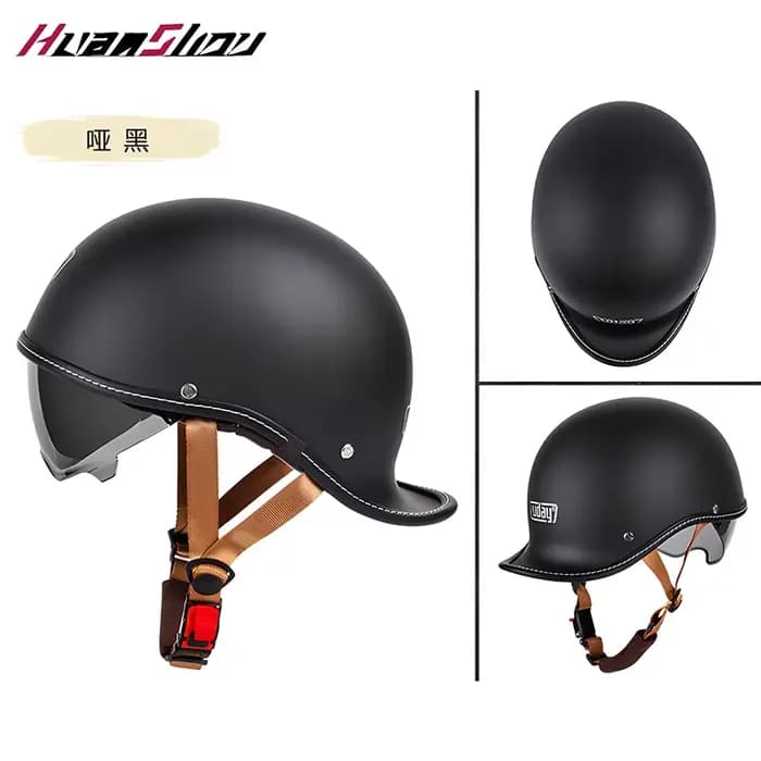 Casque Casco Moto demi-casque allemand classique