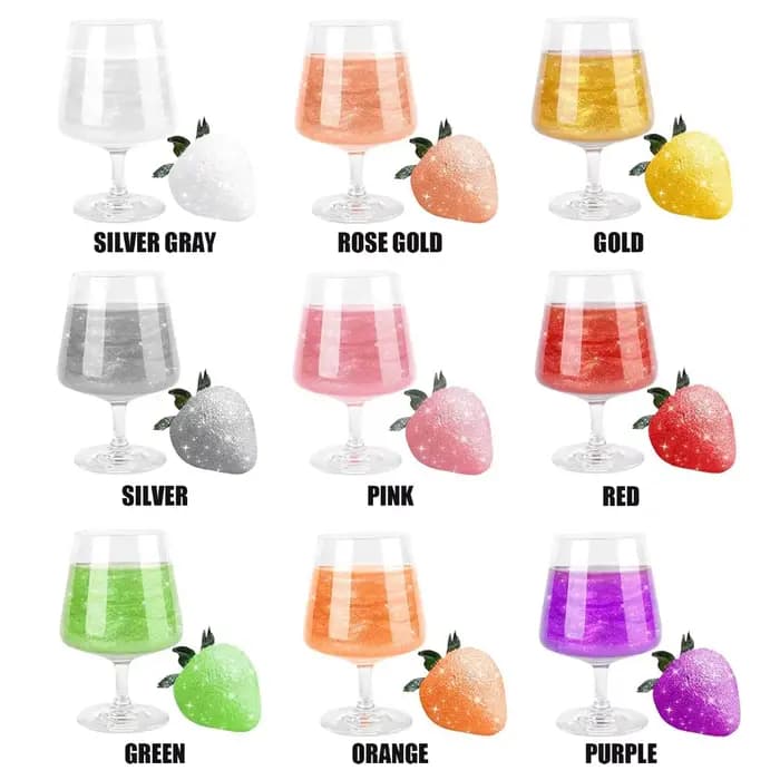 Poudre de paillettes, paillettes pour boissons, fournitures pour la décoration de biscuits, cocktails, pâtisserie, chocolats, accessoires et outils de décoration pour gâteaux et bonbons