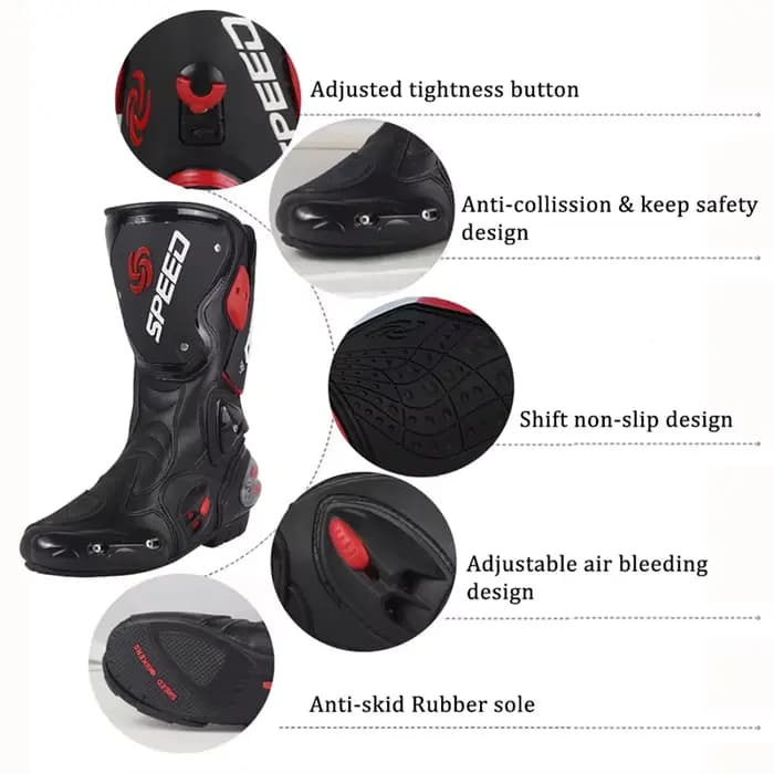 Bottes de moto pour homme et femme