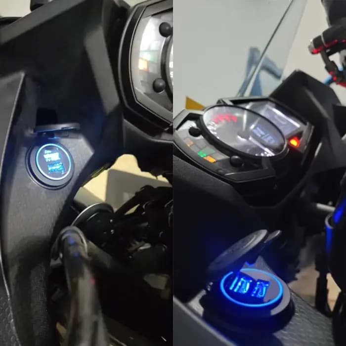 Pour Kawasaki Versys 650 1000 X300 X650 Ninja 400 Ninja400 Ninja650 2023 accessoires appareil photo téléphone portable USB chargeur rapide avec relais