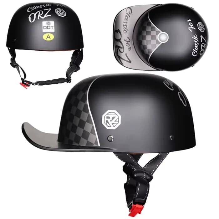 Casque de Moto rétro, demi-visage, Vintage, pour Scooter et motard