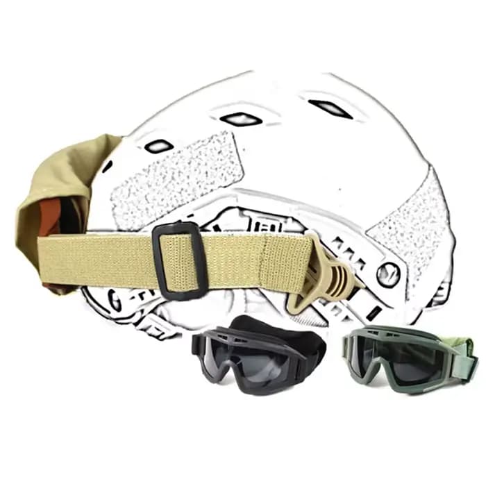 Lunettes de protection pour casque tactique