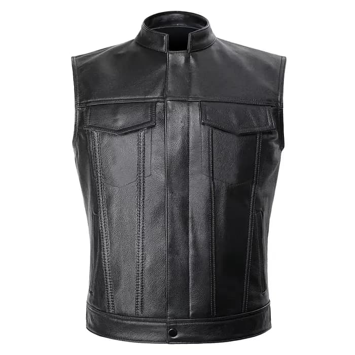 Hommes Moto printemps vestes SOA Punk noir