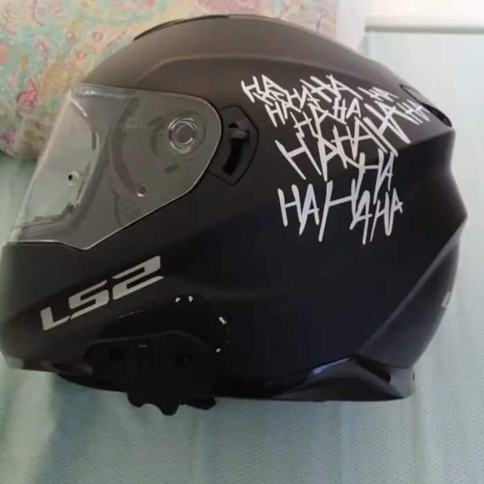 Autocollant drôle pour casque de moto