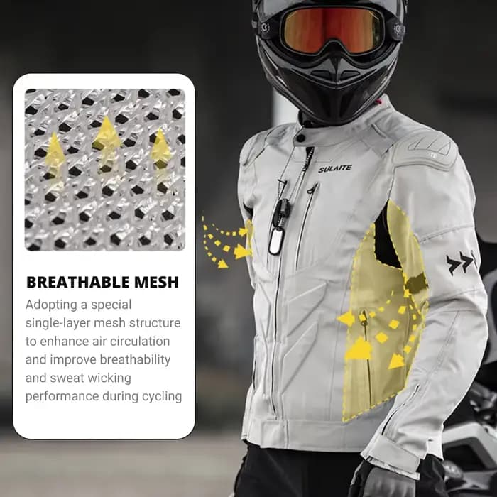 SULAITE – veste de moto respirante d'été