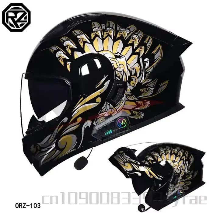 Casque de moto à double lentille ORZ-103