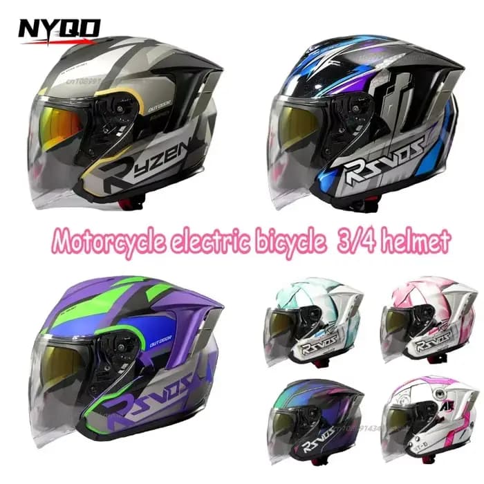 Casque de moto Ryzen pour hommes et femmes