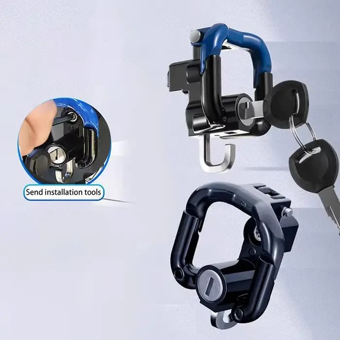Verrou de sécurité antivol pour casque de moto en aluminium