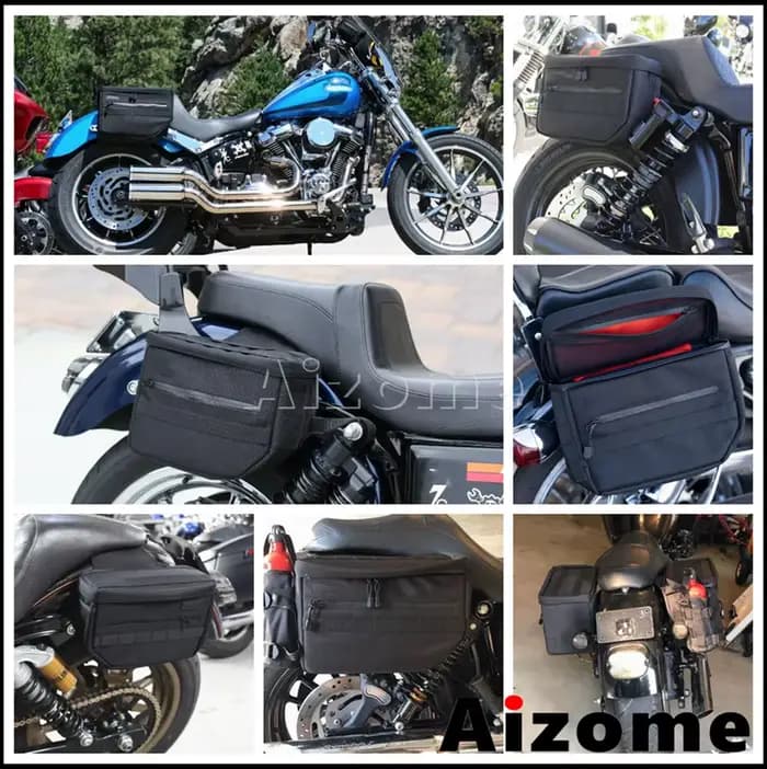 Sacs de selle latéraux de moto imperméables
