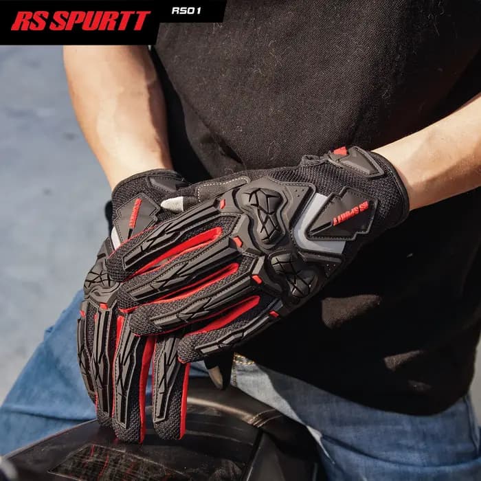 Gants de moto d'été – Protection contre les chocs antidérapante en maille respirante pour hommes et femmes pour