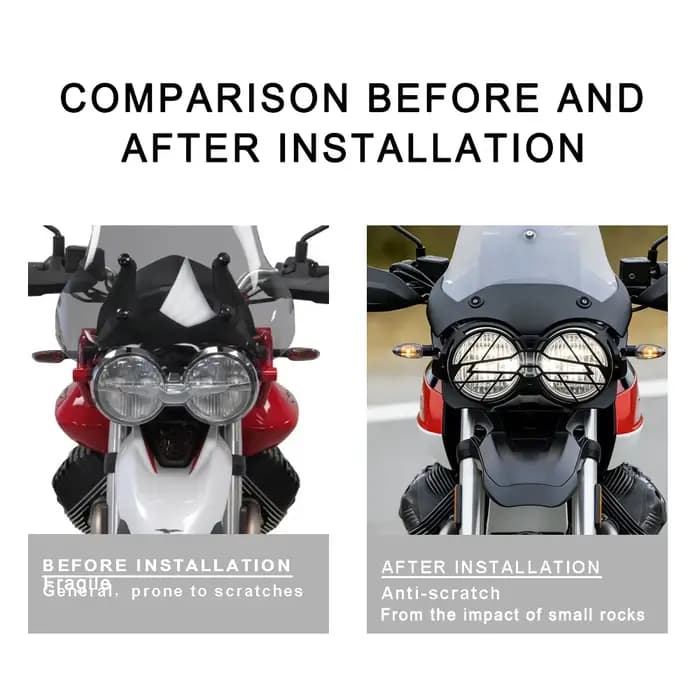 Kit de protection de phare de moto