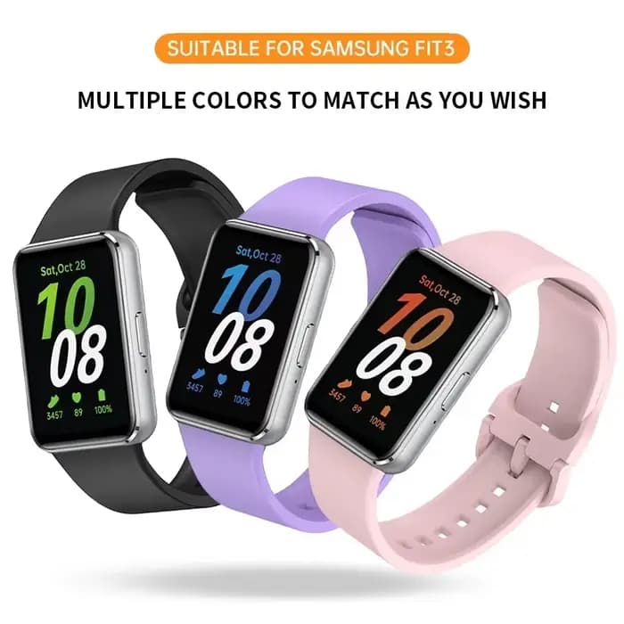 Bracelet en Silicone pour Samsung Galaxy Fit 3, Bracelet de montre de Sport de remplacement pour Samsung Galaxy Fit3, accessoires