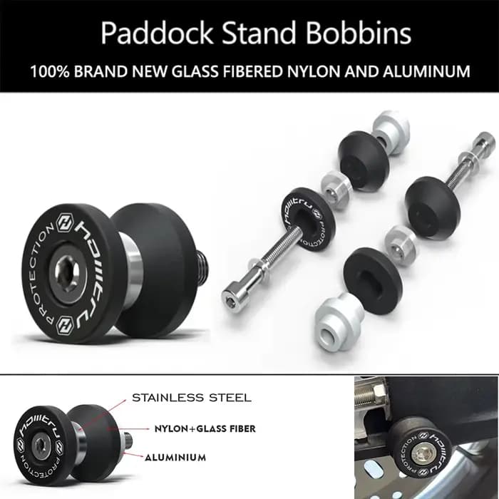 Bobines de protection de bras oscillant pour moto