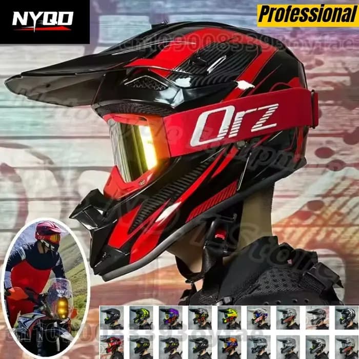 Casques de course de motocross professionnels ORZ
