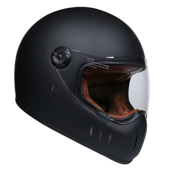 Thompson-Casque de moto intégral vintage, casque rétro Chopper