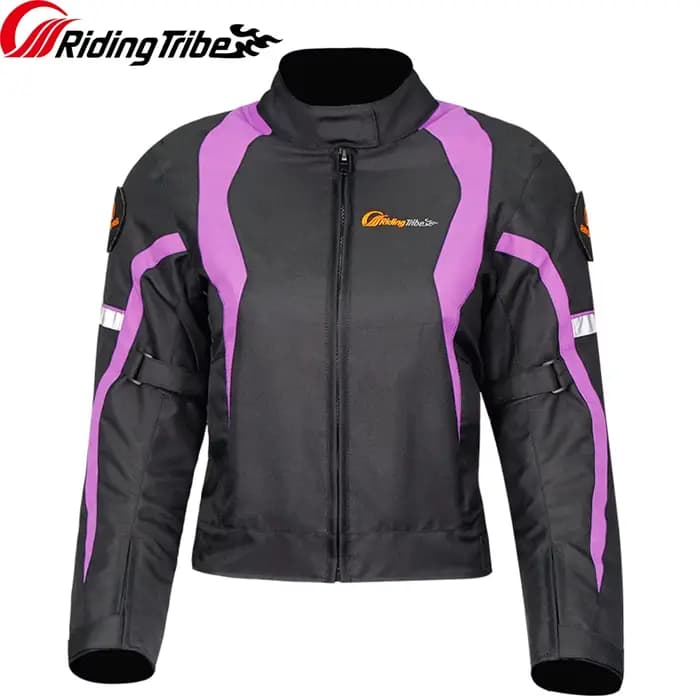 Femme moto veste d'hiver thermique coupe-vent vêtements corps équitation manteau de sécurité coussinets de protection intégrés et doublure chaude JK-64