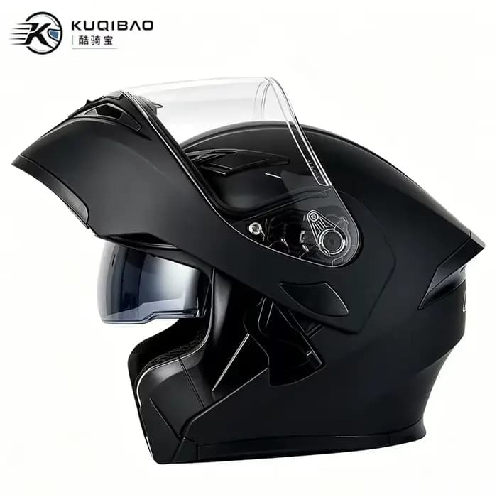 Casque de moto KUQIBAO à double visière