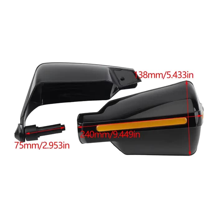 Bouclier de Protection de guidon de moto