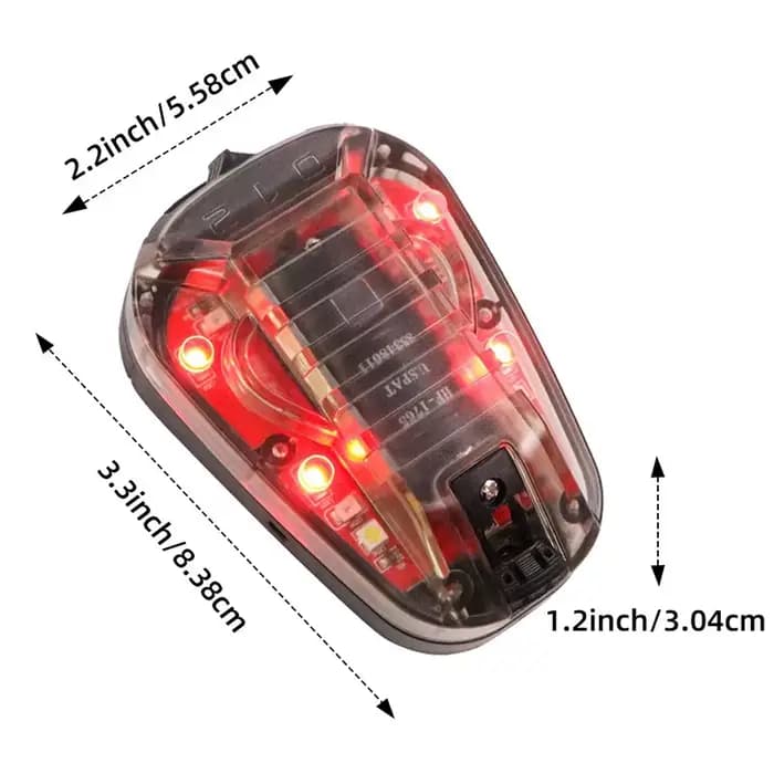 L'éclairage LED pour casque facilite la sécurité en extérieur grâce à la fonction stroboscopique IR améliorée
