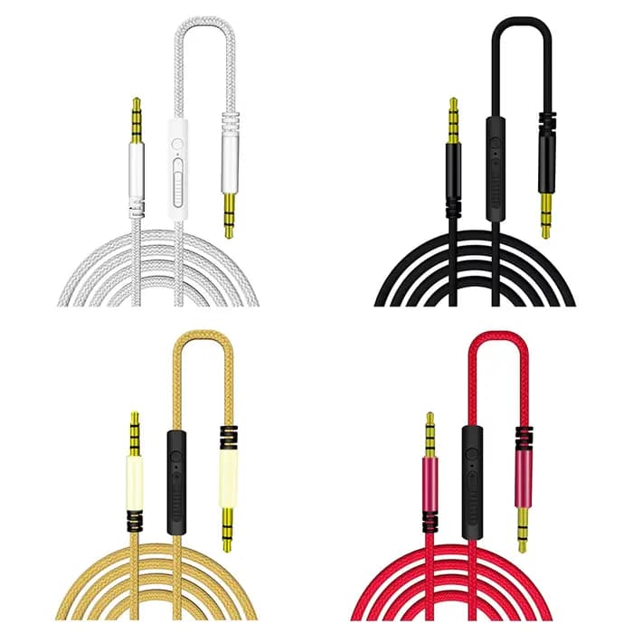 Câble audio pour haut-parleur, jack 3.5mm, ligne mx, micro, contrôle du volume pour téléphone, sauna de voiture, prise téléphonique, 3.5