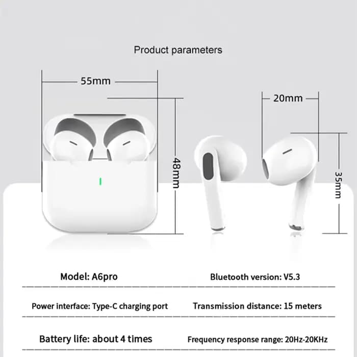 Nouveaux écouteurs sans fil Bluetooth Air Pro TWS, écouteurs intra-auriculaires, casque sportif à suppression du bruit pour iPhone Android
