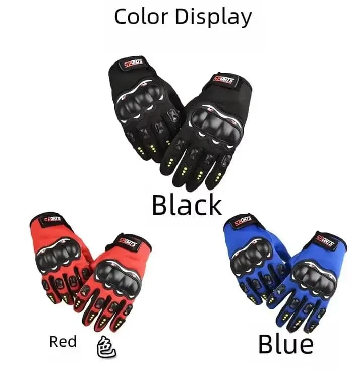 Gants de moto de protection respirants pour hommes