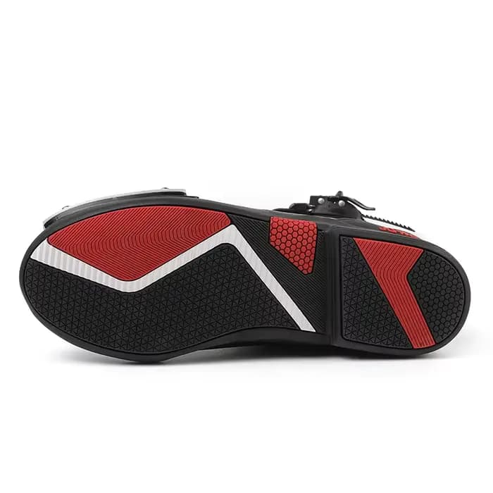 Bottes de moto en cuir pour hommes