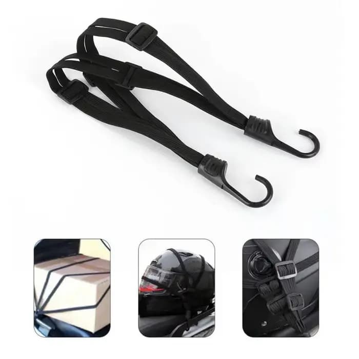 1 pièce Sacoche de transport élastique pour moto avec crochet de sécurité – Polyvalente pour casque et équipement