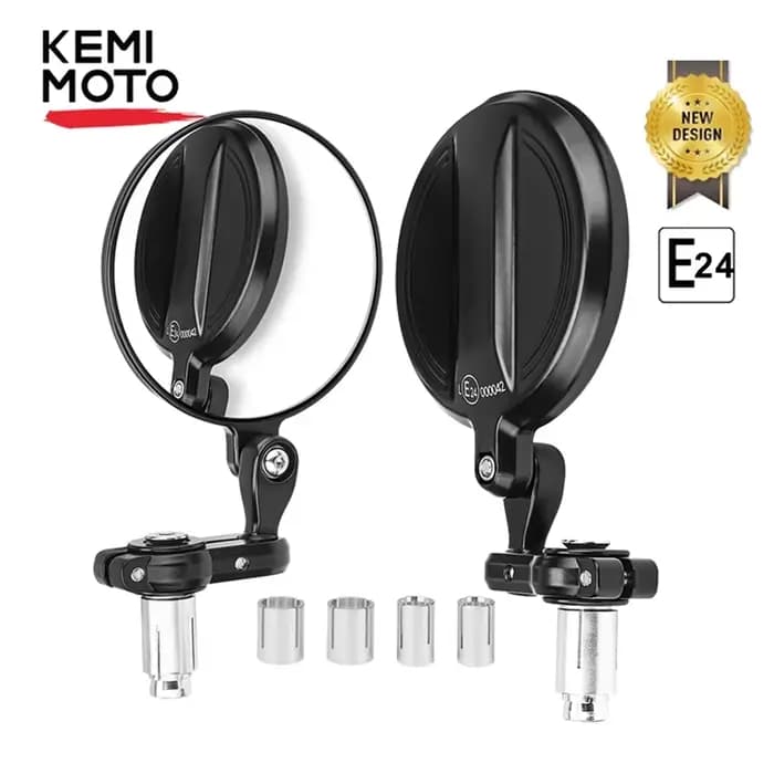 Miroir d'extrémité de guidon de moto E-MARK