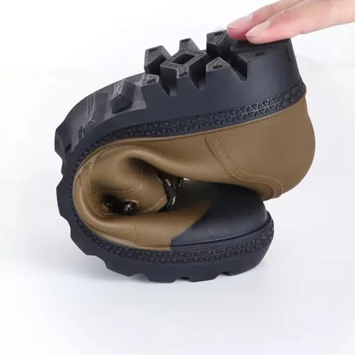 Bottes de pluie à lacets imperméables pour hommes et femmes