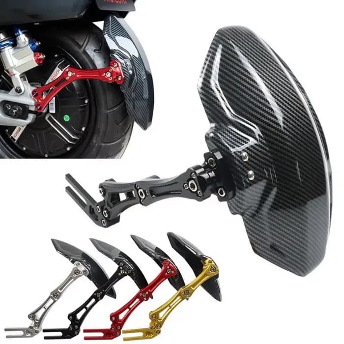 Garde-boue de moto texturé en fibre de carbone